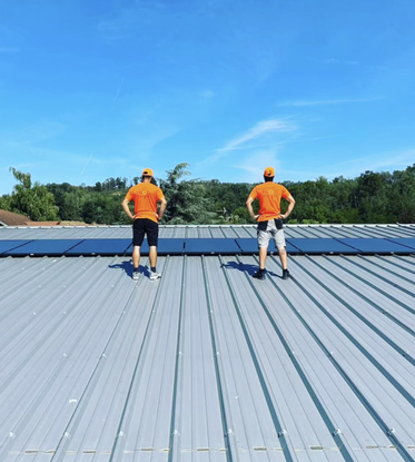 Installation de panneaux solaires