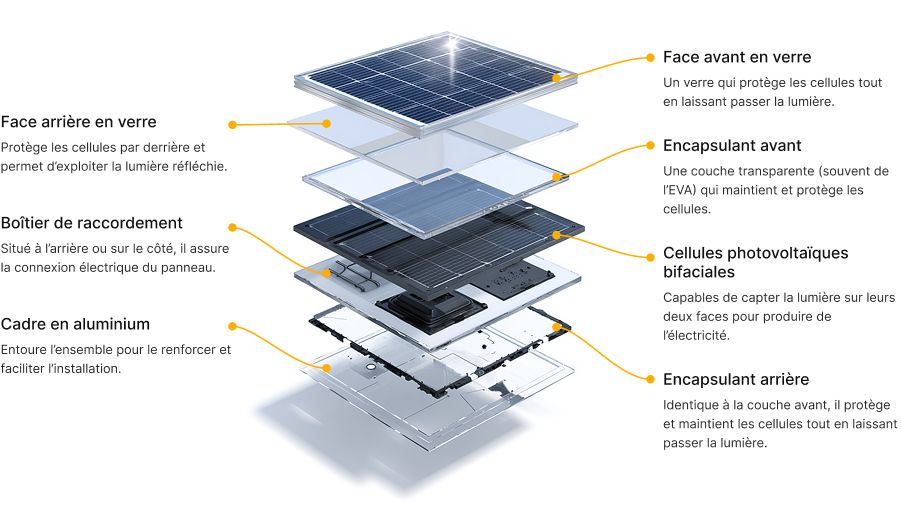 image de composition d'un panneau solaire