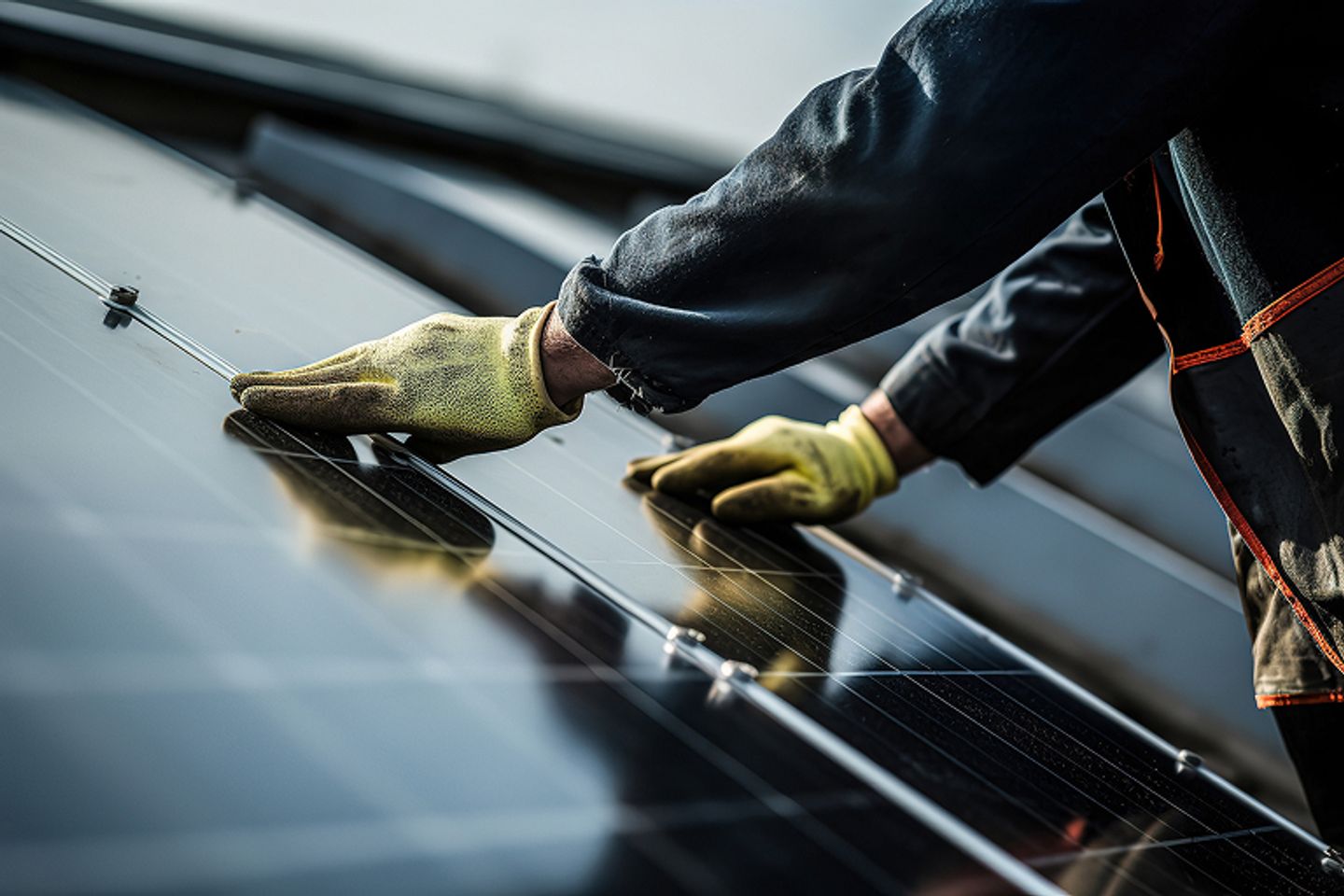 Installation de panneaux solaires