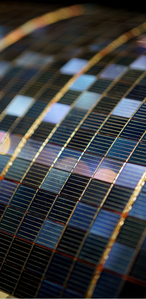 Panneau solaire zoomé